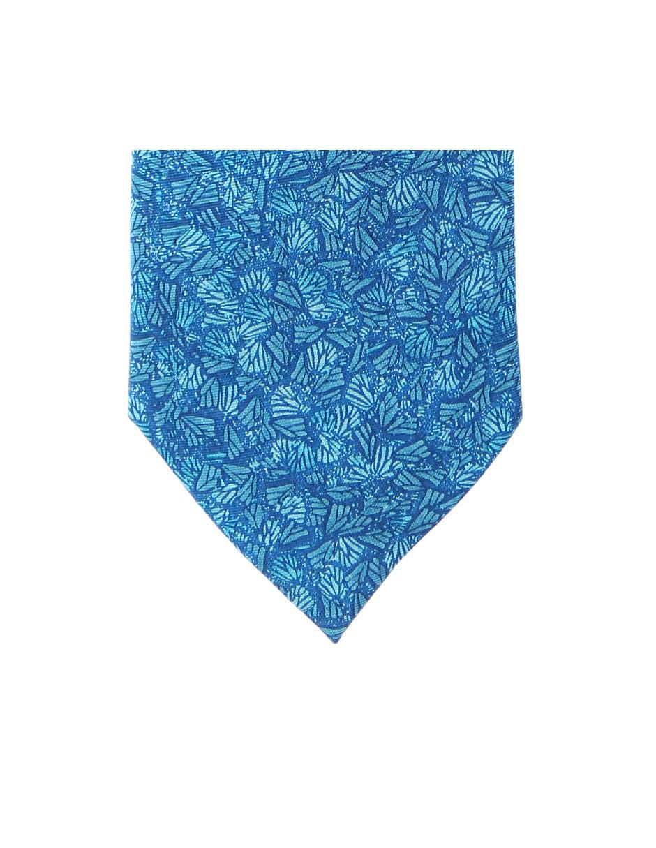 Corbata regular de seda estampado para hombre