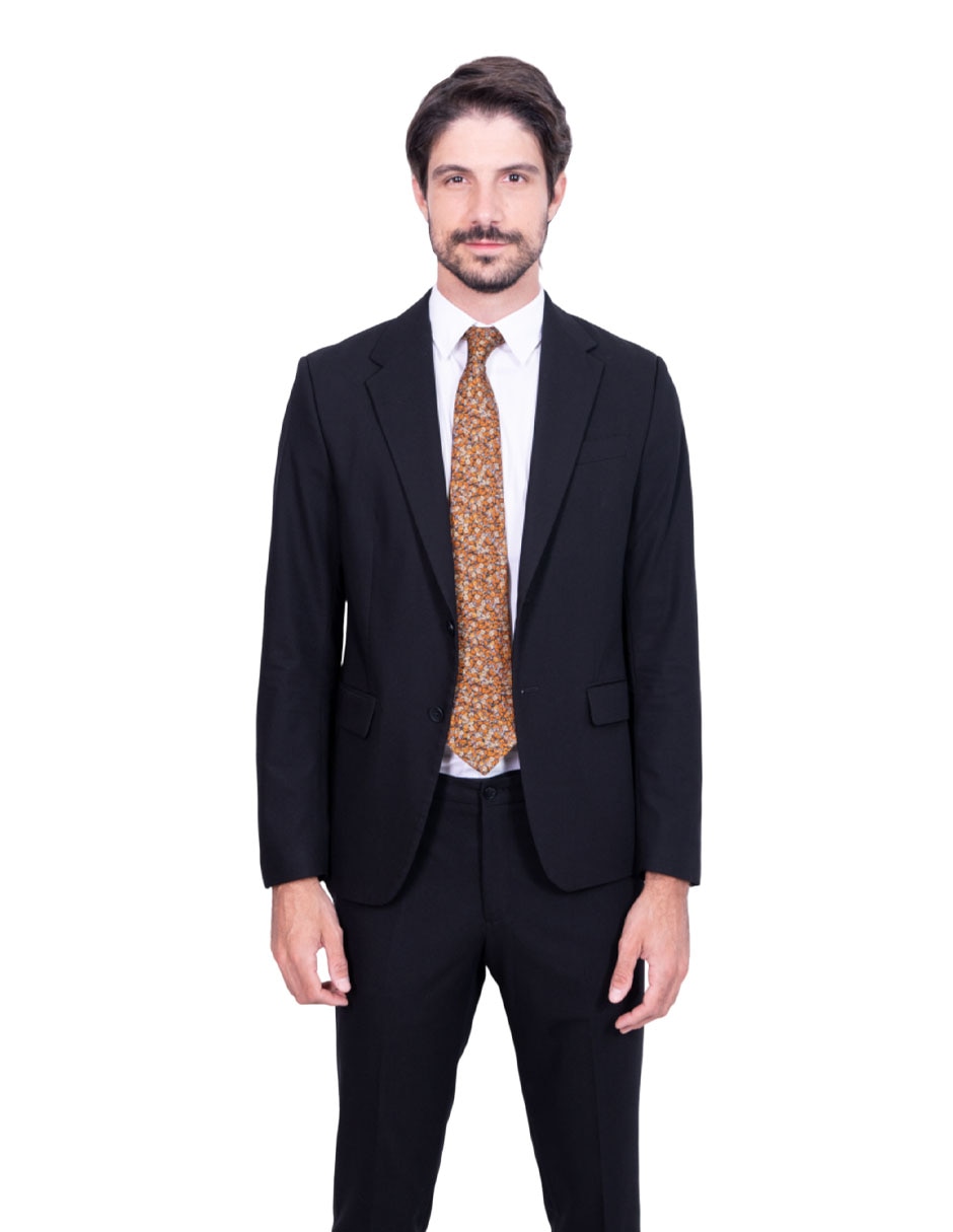 Corbata Mariposa Monarca regular de seda estampado para hombre 2