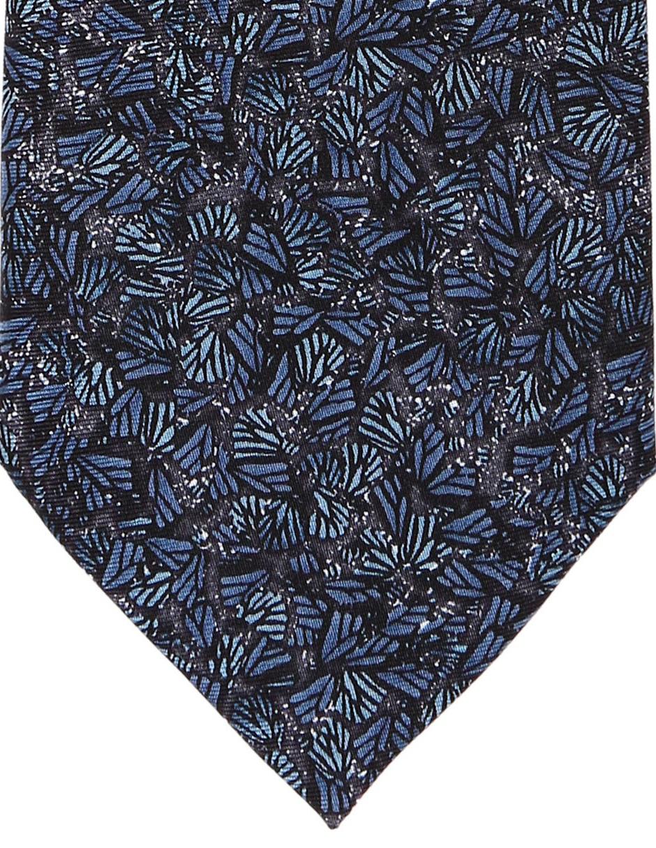 Corbata regular de seda estampado para hombre