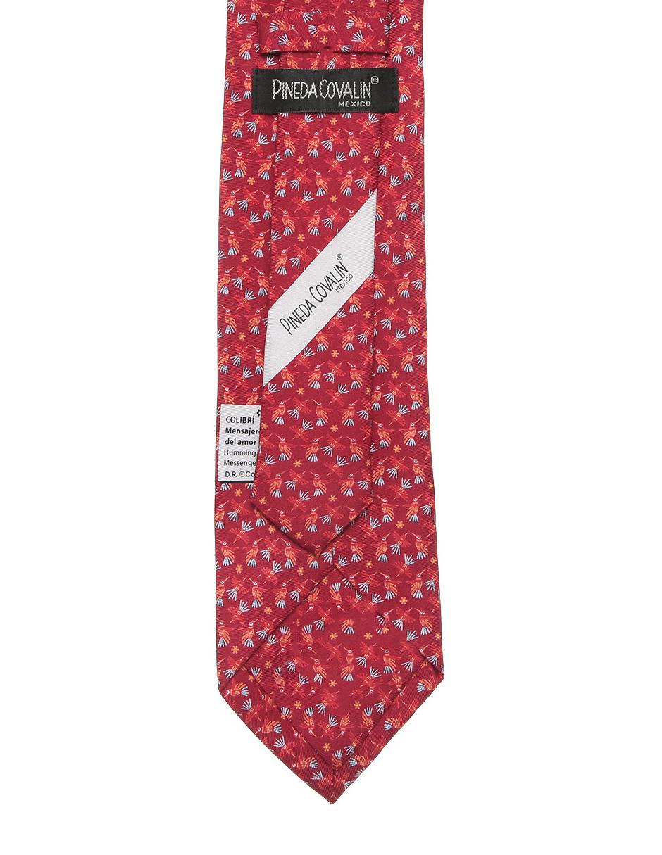 Corbata regular de seda estampado para hombre 2