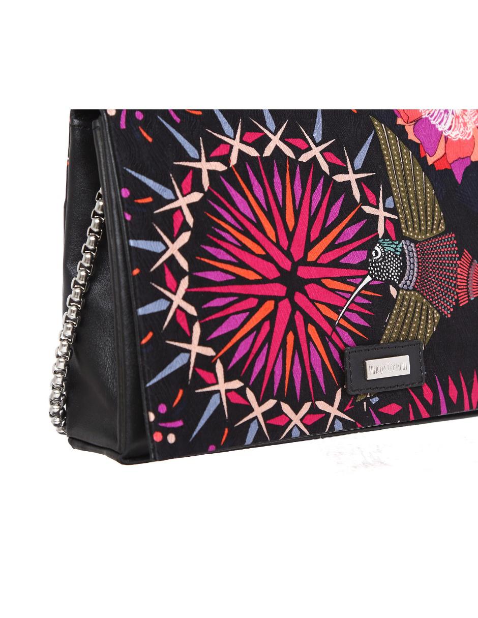Bolsa messenger de piel para mujer