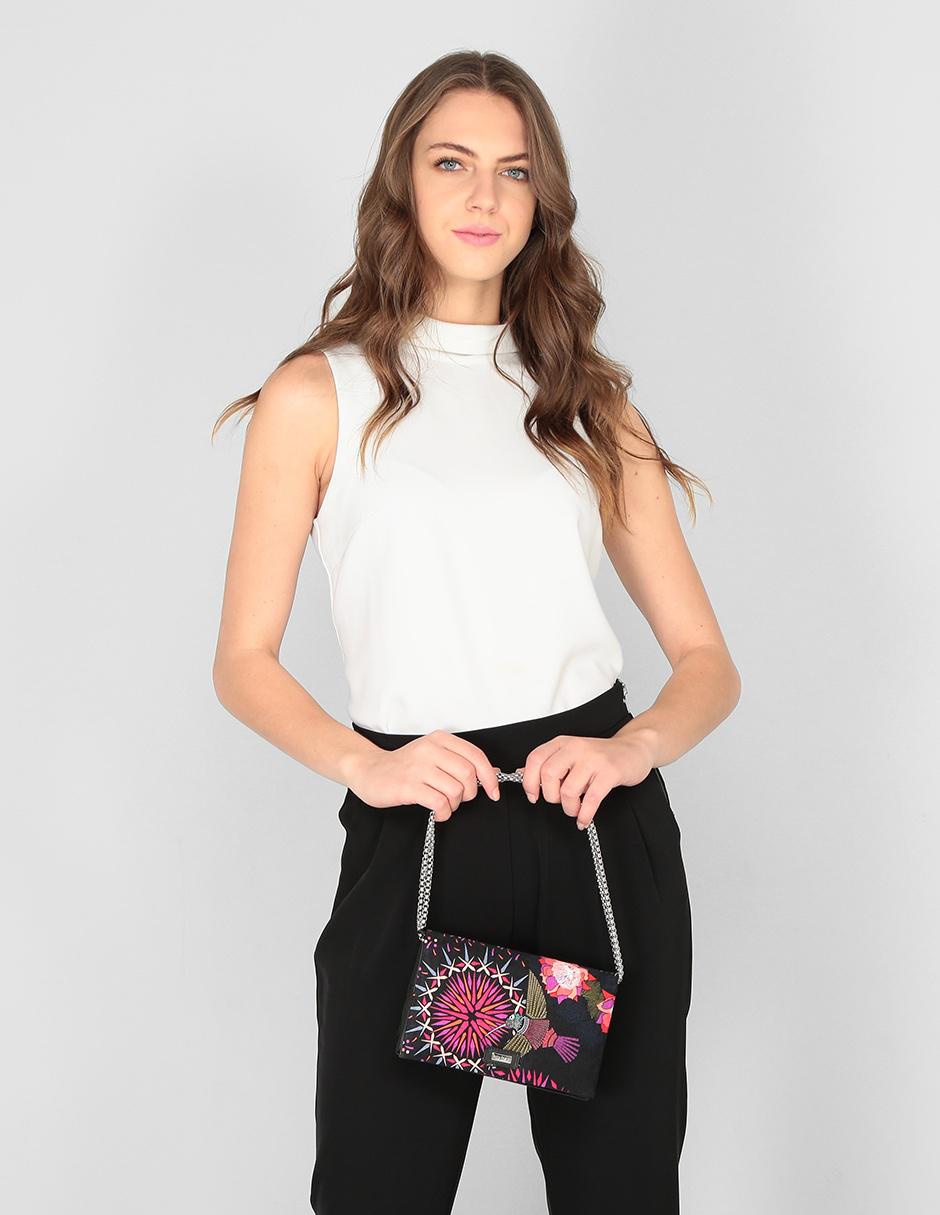 Bolsa messenger de piel para mujer