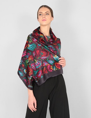 Abrigo estampado gráfico