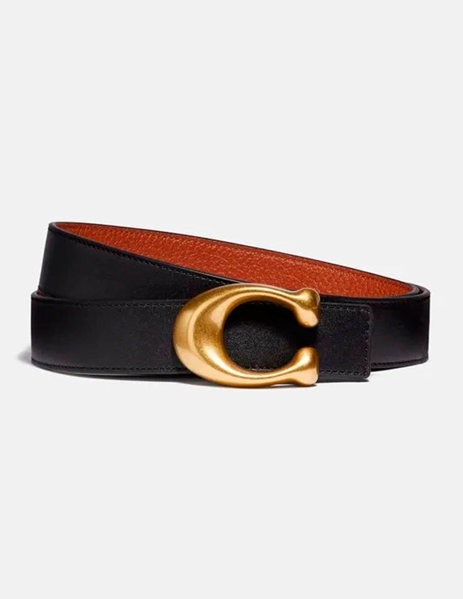 Cinturón coach de piel para mujer