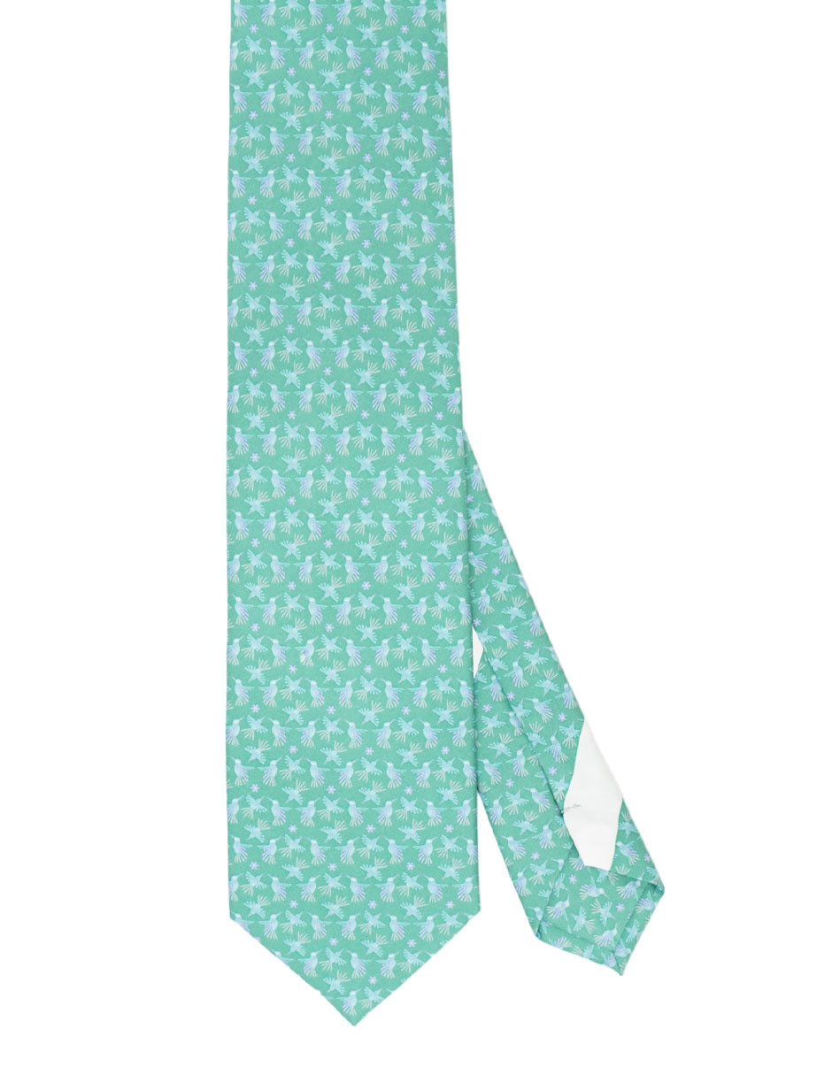 Corbata pineda covalin regular de seda estampada para hombre 1