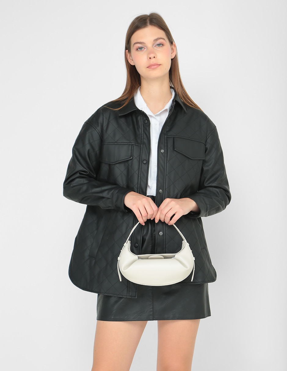 Bolsa hobo de piel para mujer