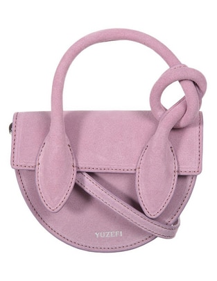 Bolsa bowler de gamuza para mujer