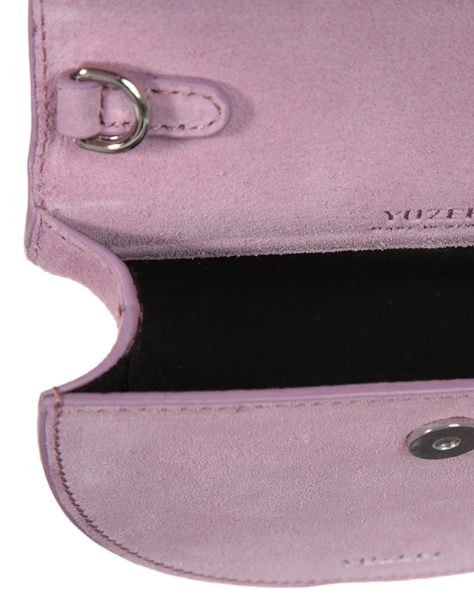 Bolsa bowler de gamuza para mujer 3