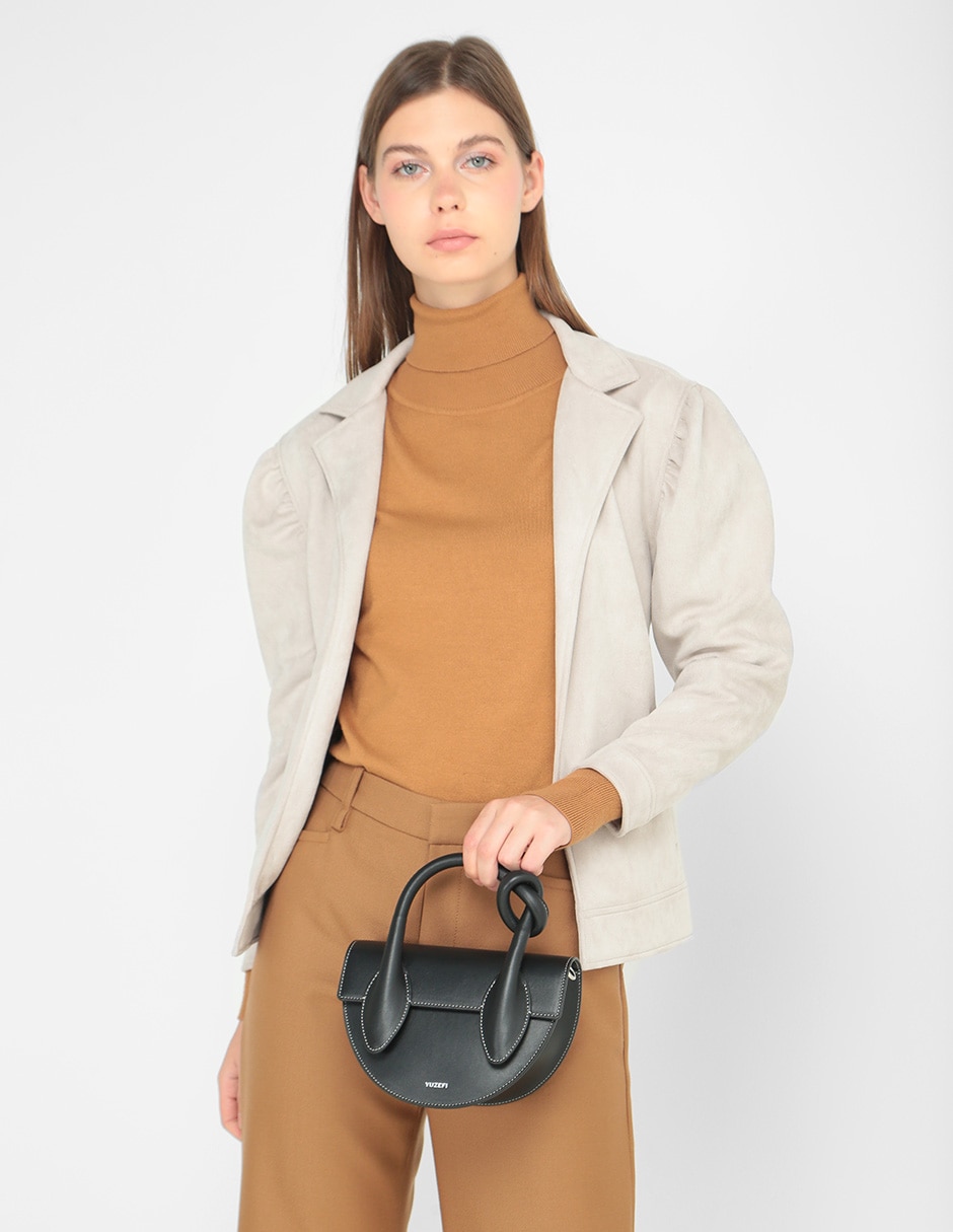 Bolsa bowler de piel para mujer 2