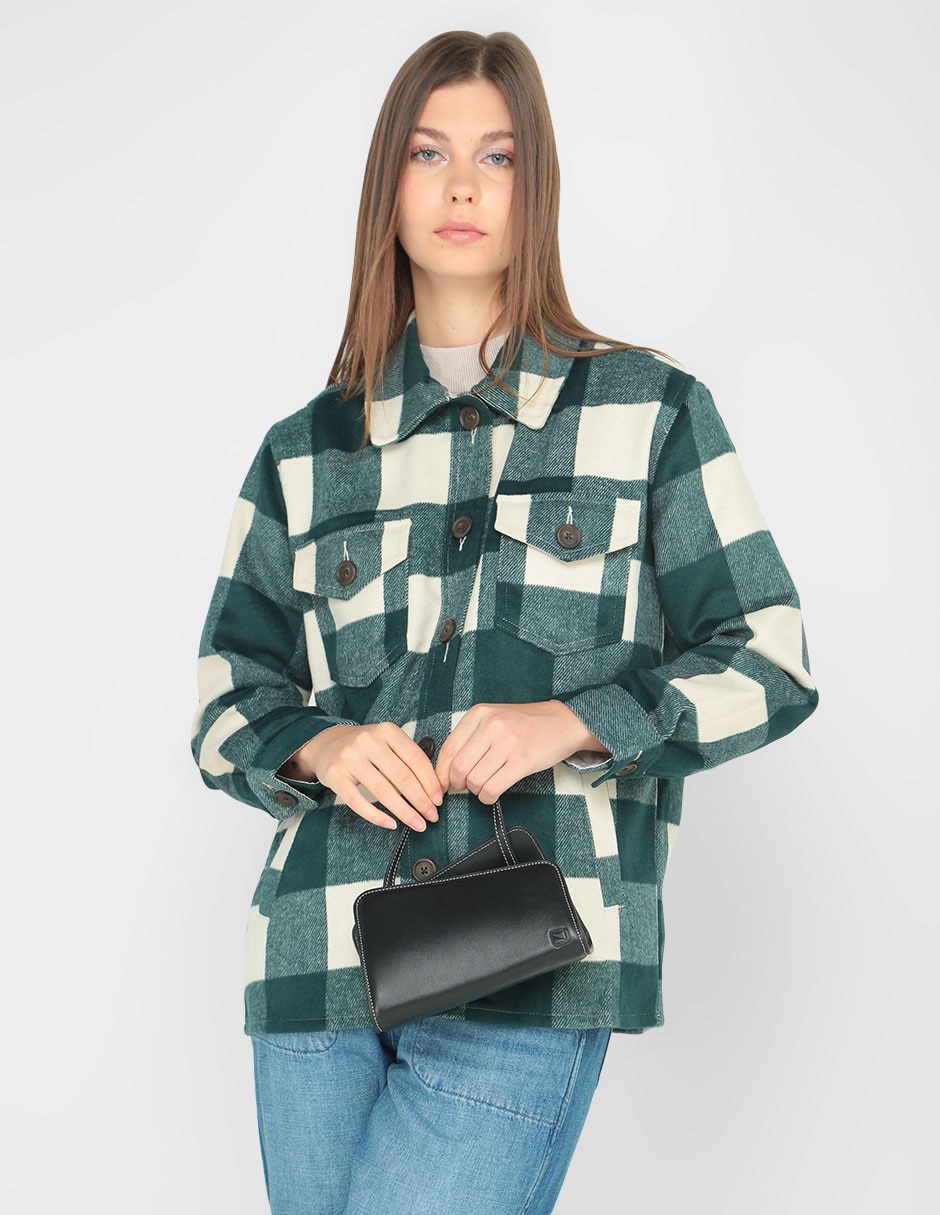Bolsa crossbody de piel para mujer