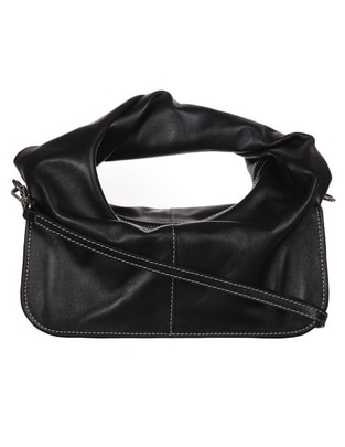 Bolsa satchel de piel para mujer