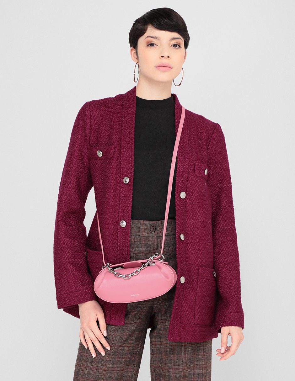 Bolsa crossbody de piel para mujer