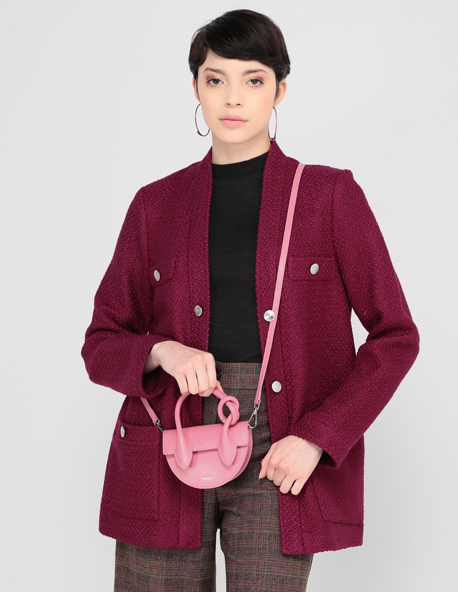 Bolsa crossbody de piel para mujer
