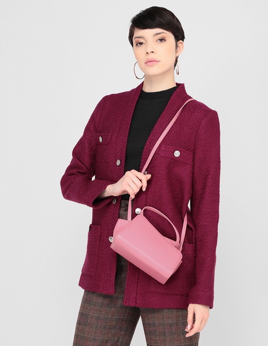 Bolsa messenger de piel para mujer 2