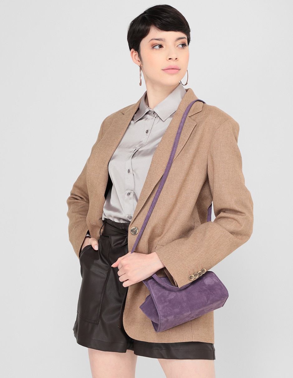 Bolsa crossbody de gamuza para mujer Bolsa crossbody de gamuza para mujer