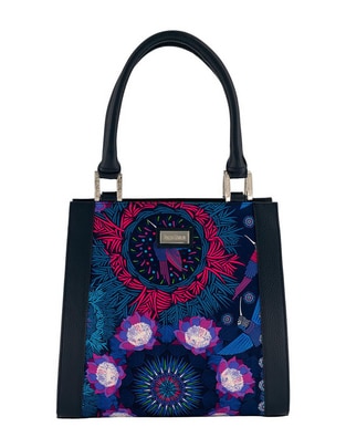 Bolsa satchel de seda para mujer
