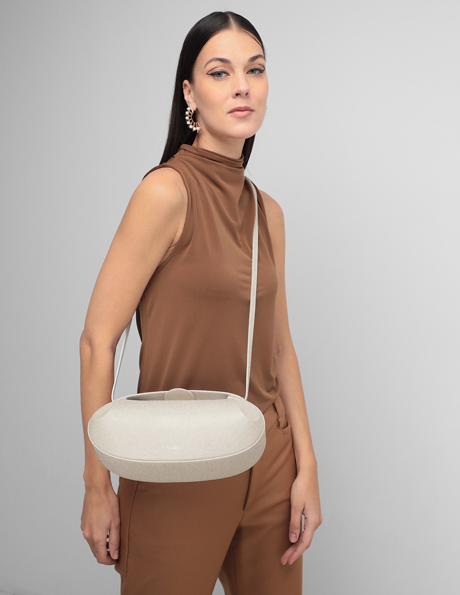 Bolsa crossbody Baton de piel para mujer 6