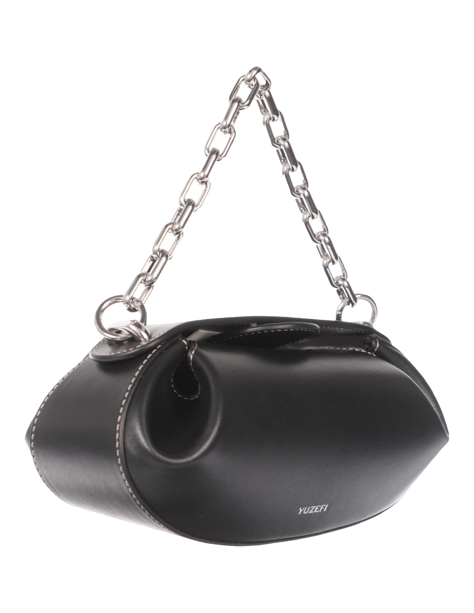 Bolsa satchel Dinner Roll de piel para mujer 5