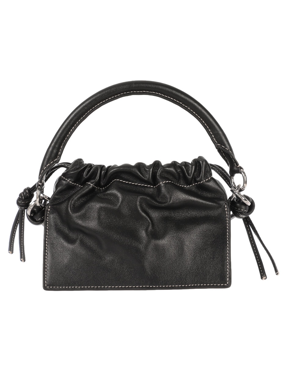 Bolsa satchel Mini Bom de piel para mujer 4