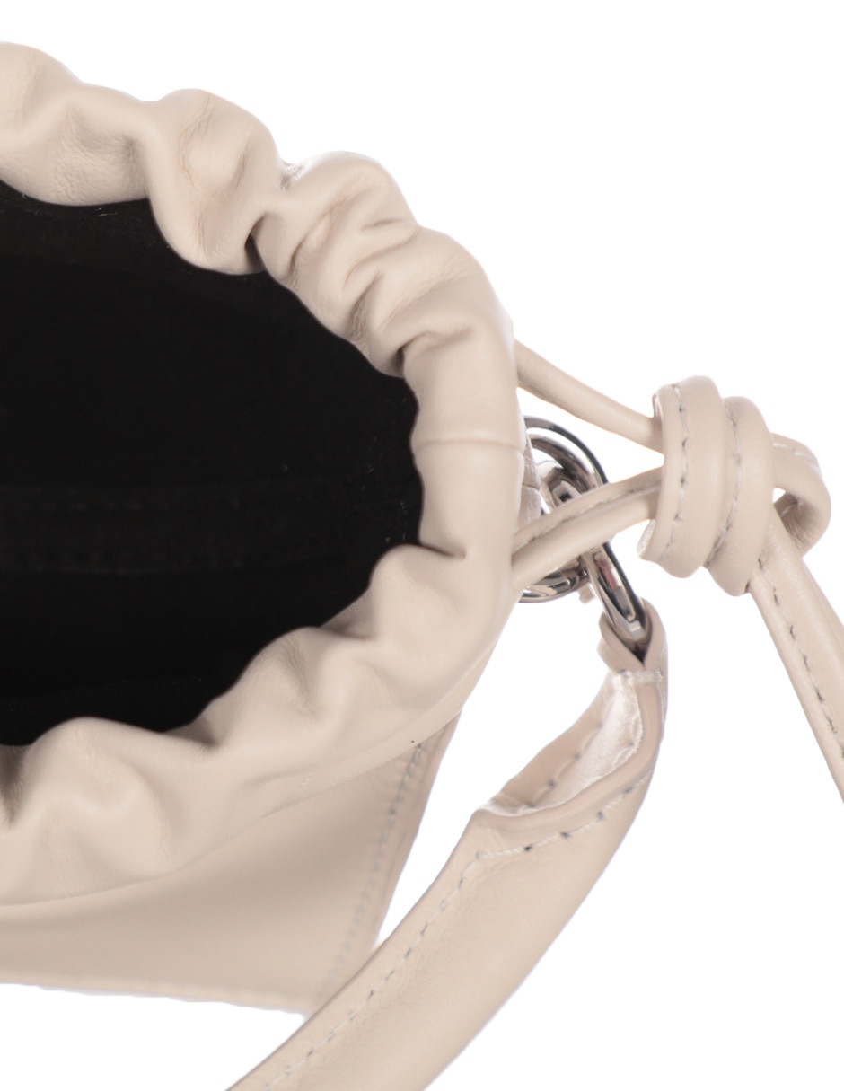 Bolsa bucket Mini Bom de piel para mujer 3