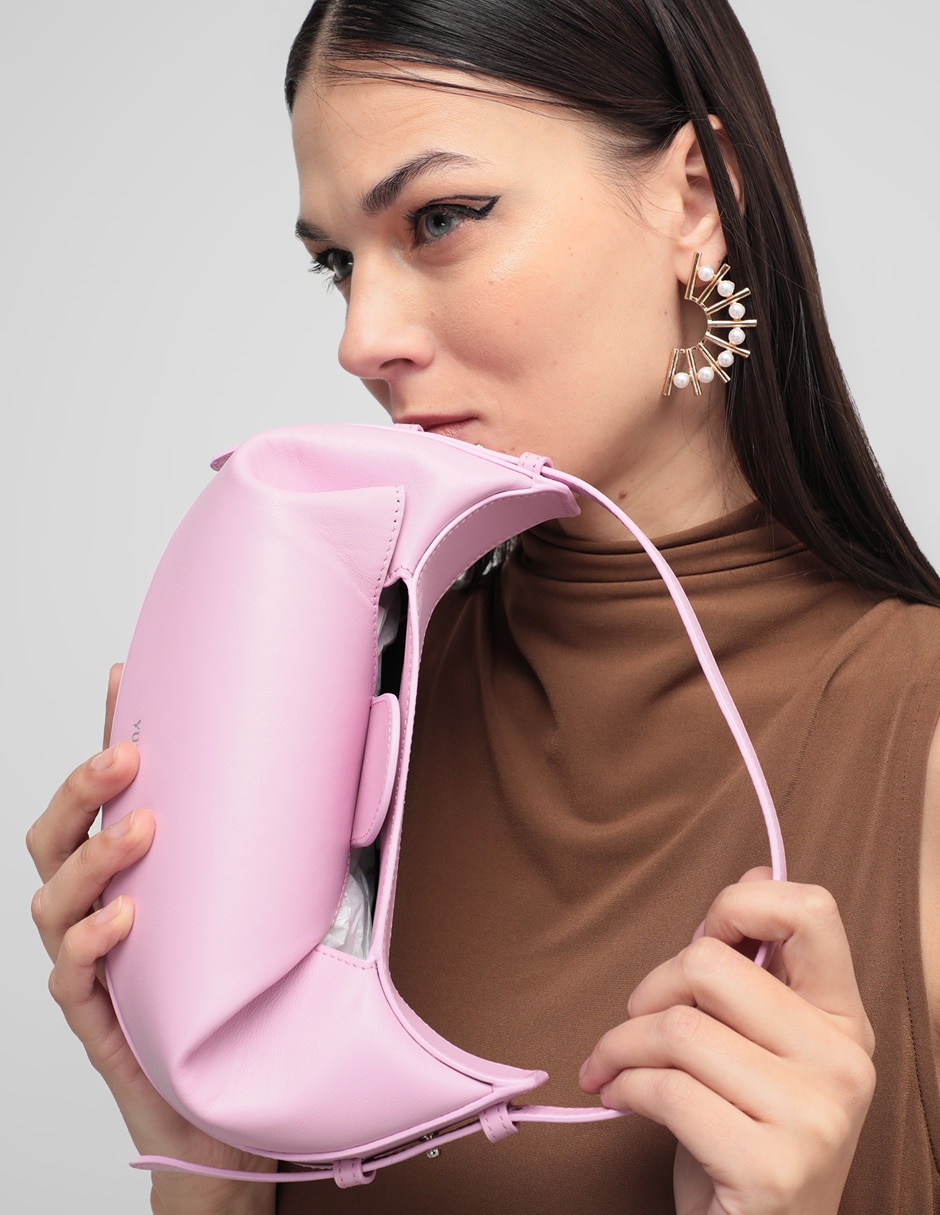 Bolsa hobo Mini Fortune Cookie de piel para mujer 2