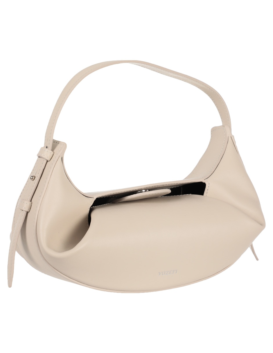 Bolsa flap Mini Fortune Cookie de piel para mujer 5