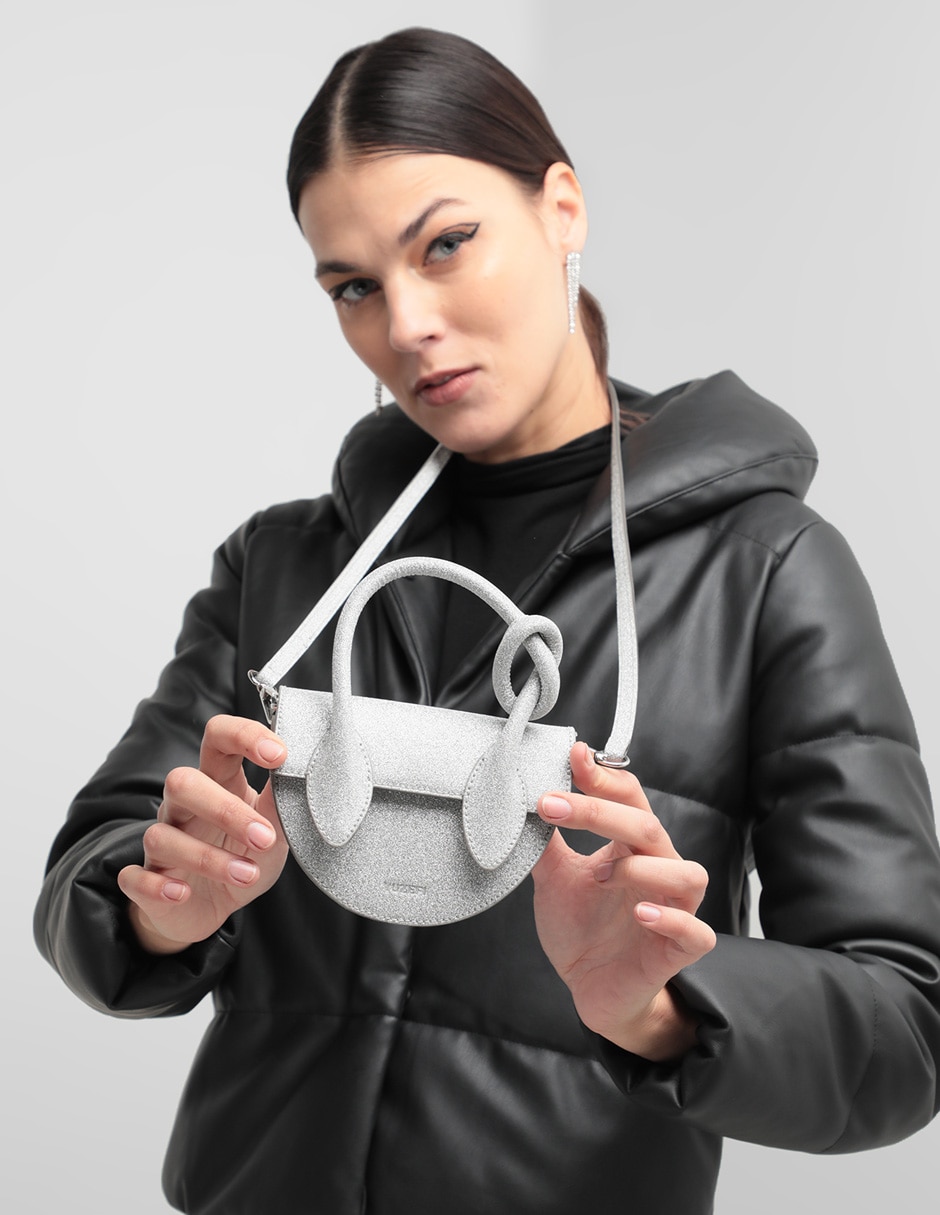 Bolsa flap Mini Pretzel para mujer 2