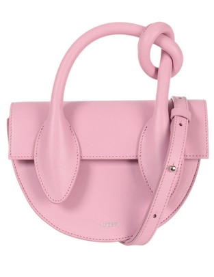Bolsa flap Pretzel de piel para mujer
