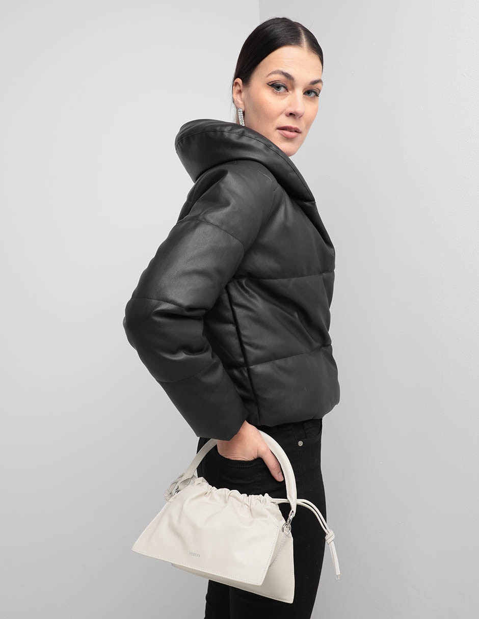Bolsa flap Bom de piel para mujer 2