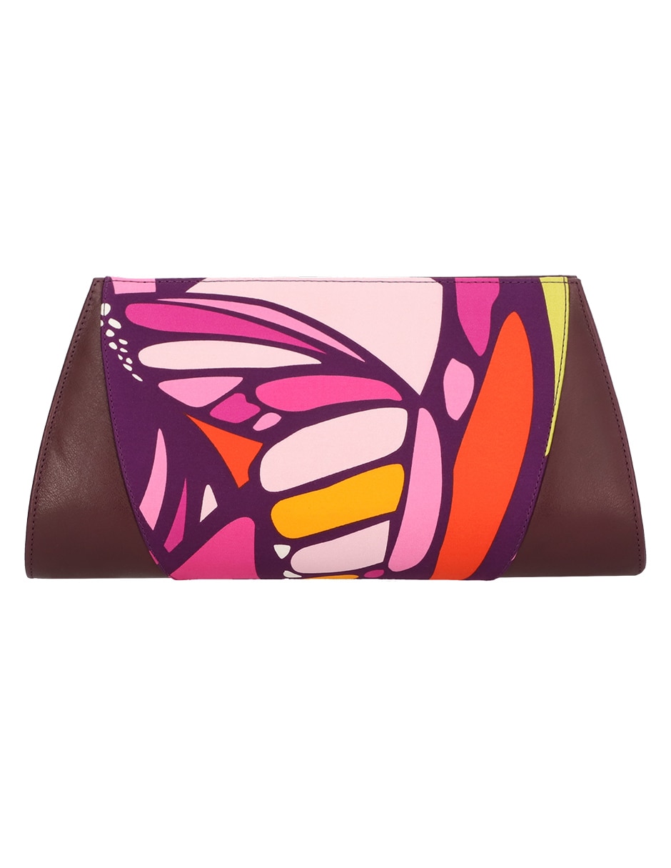 Bolsa clutch Pineda Covalin Mariposa de seda para mujer 2