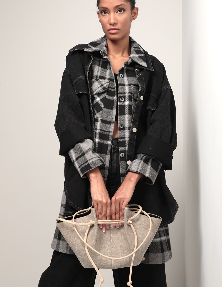 Bolsa satchel Mochi para mujer