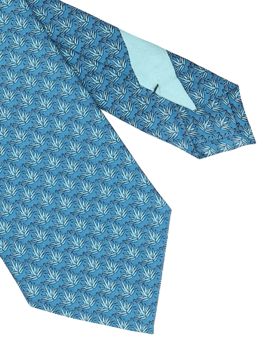 Corbata Agave 22 regular de seda estampado para hombre 3