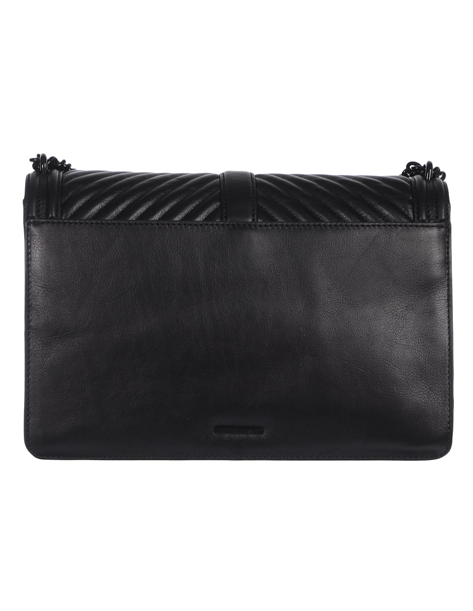 Bolsa flap de piel para mujer