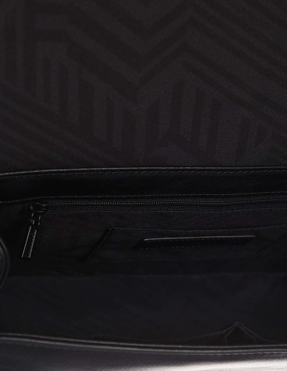 Bolsa flap de piel para mujer