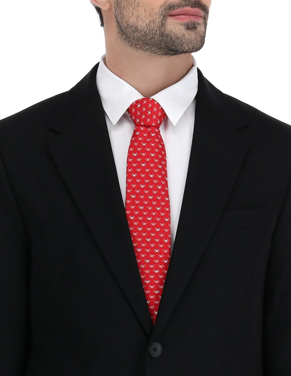 Corbata pineda covalin regular de seda estampado gráfico para hombre
