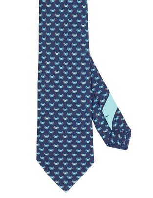 Corbata pineda covalin regular de seda estampado gráfico para hombre