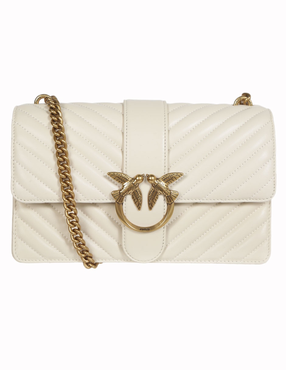 Bolsa crossbody Pinko Love One Classic de piel para mujer