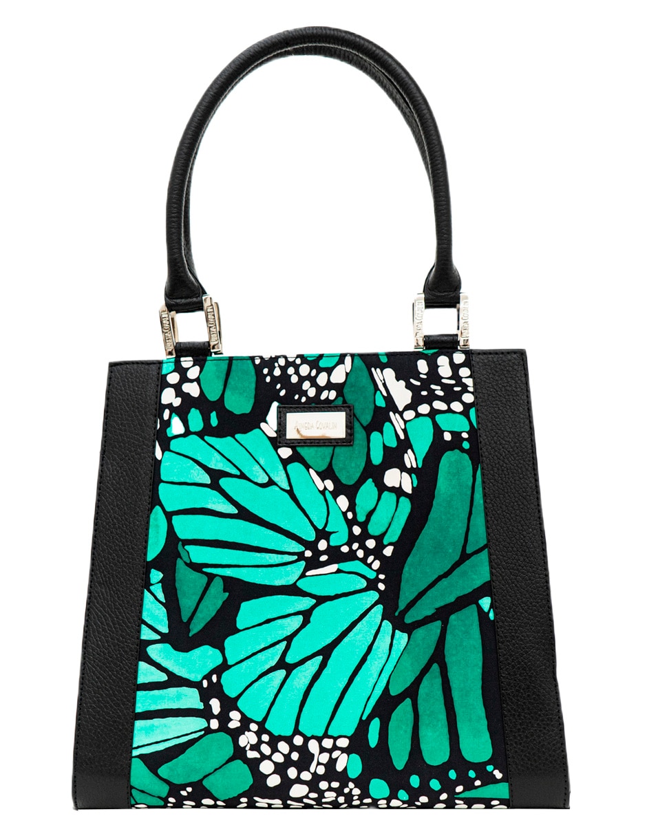 Bolsa satchel mariposa de piel para mujer 1