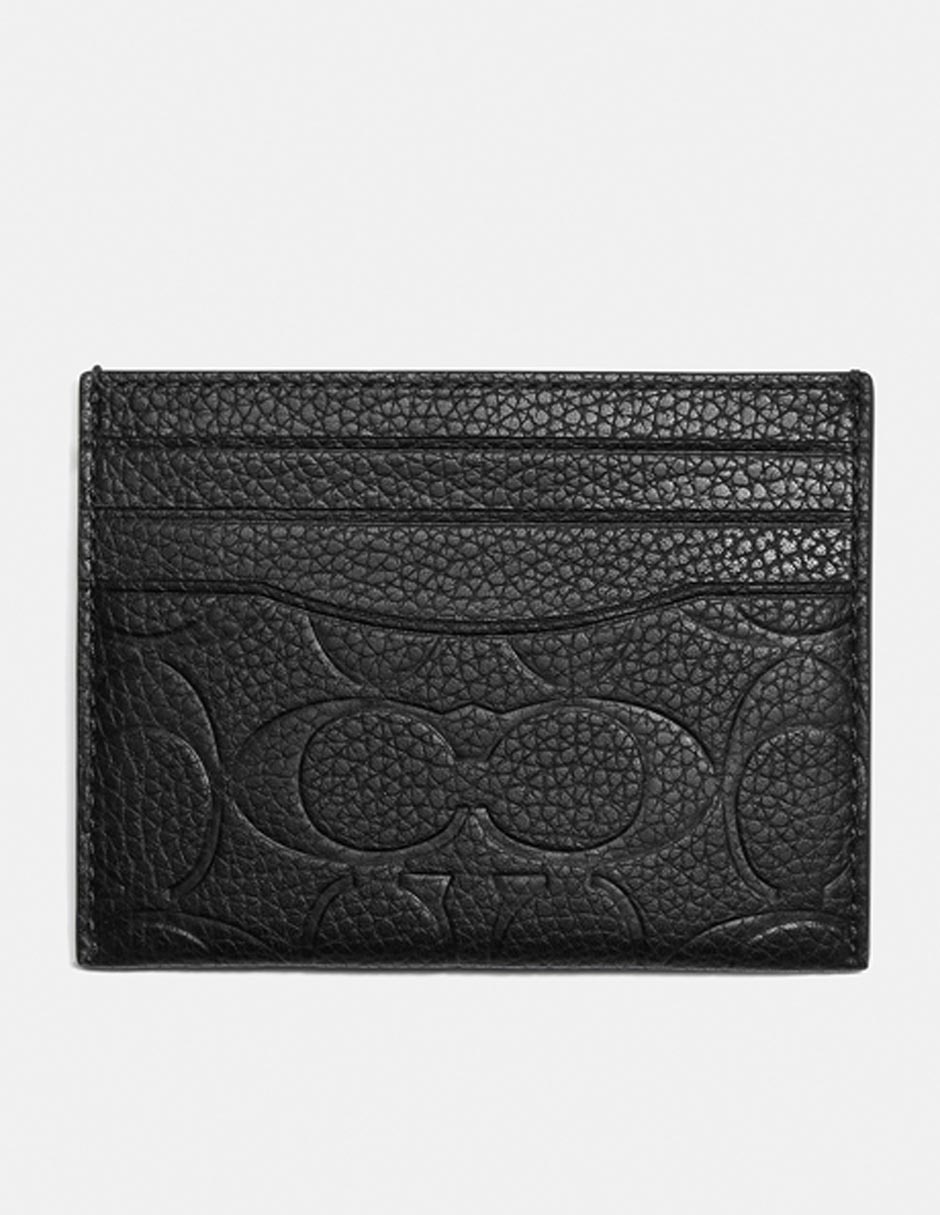 Tarjetero piel Signature Pebble Leather para hombre Tarjetero piel Signature Pebble Leather para hombre