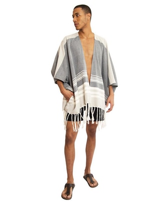 Poncho Candor de algodón para hombre