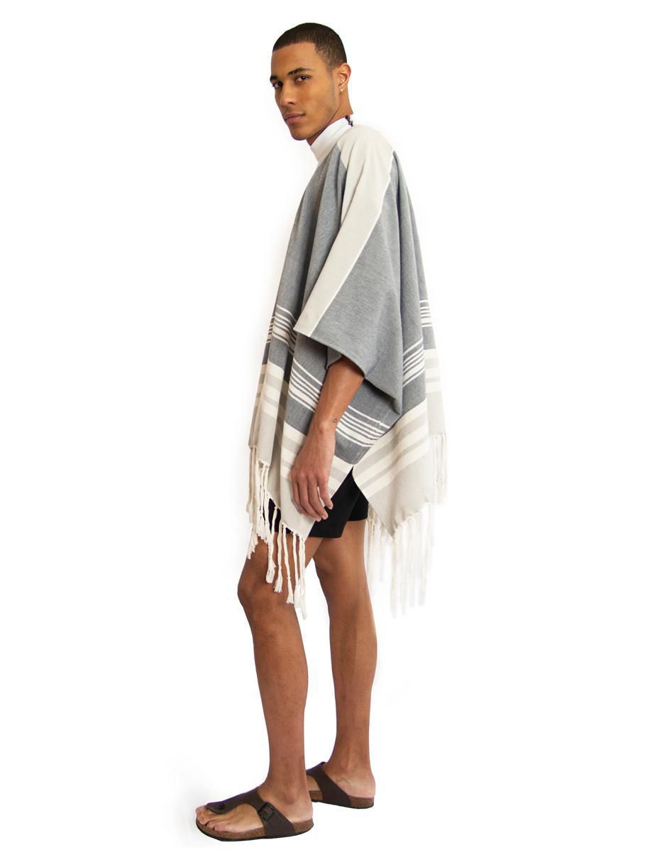 Poncho Candor de algodón para hombre