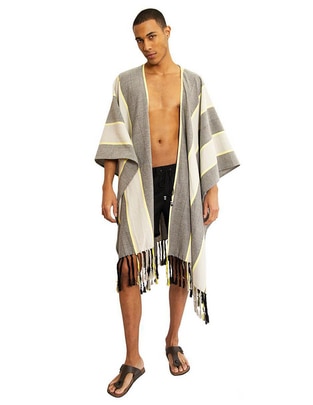 Poncho de algodón unisex 1