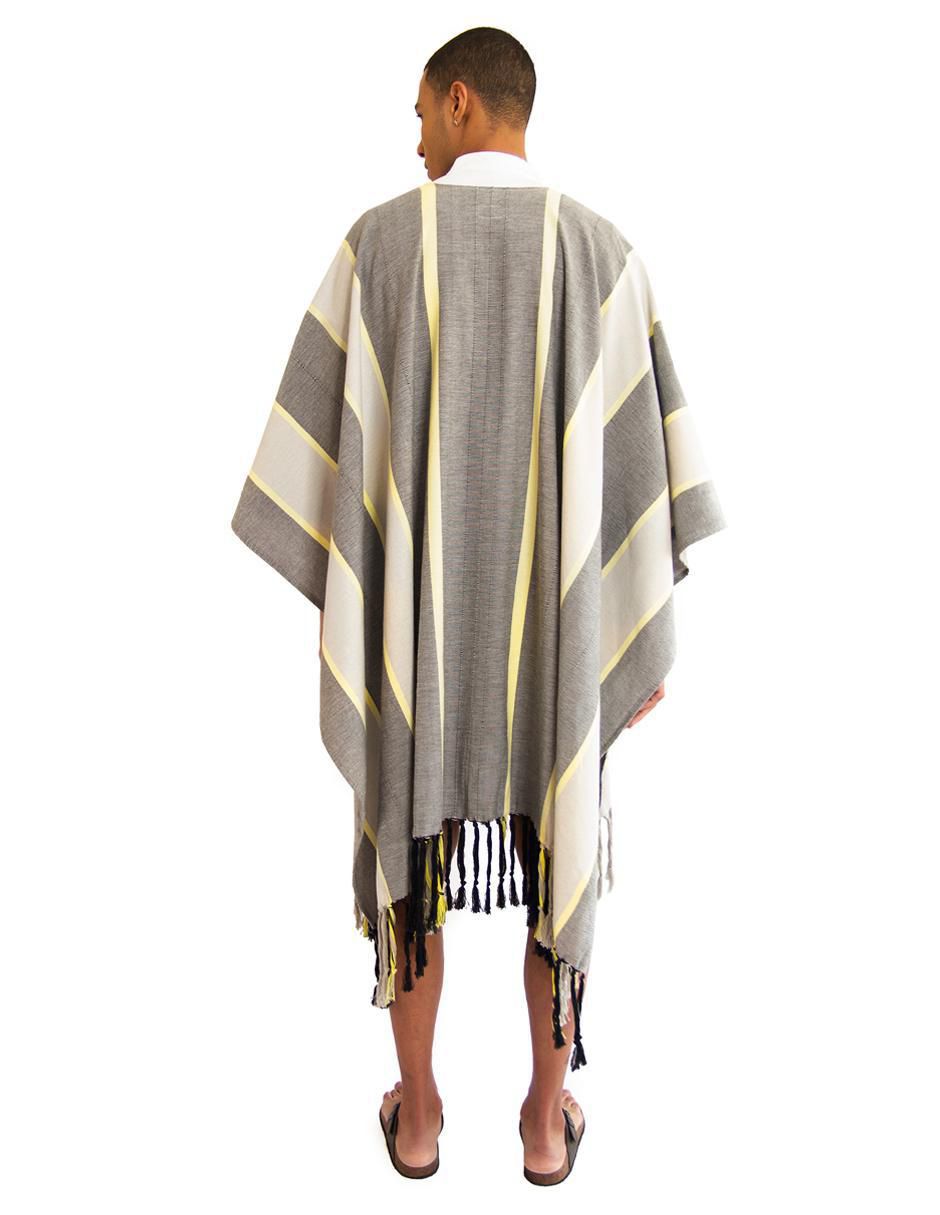 Poncho de algodón unisex 2