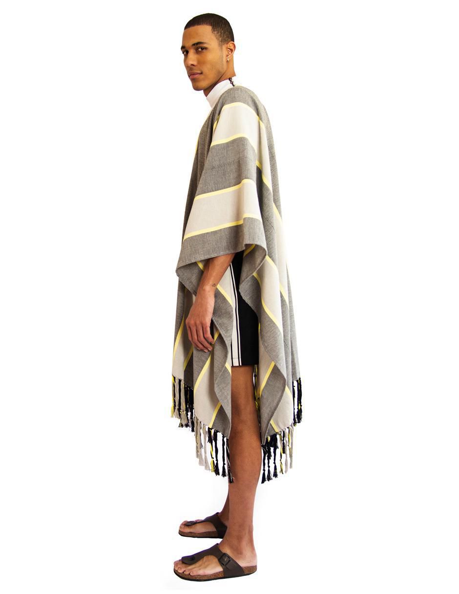 Poncho de algodón unisex 3