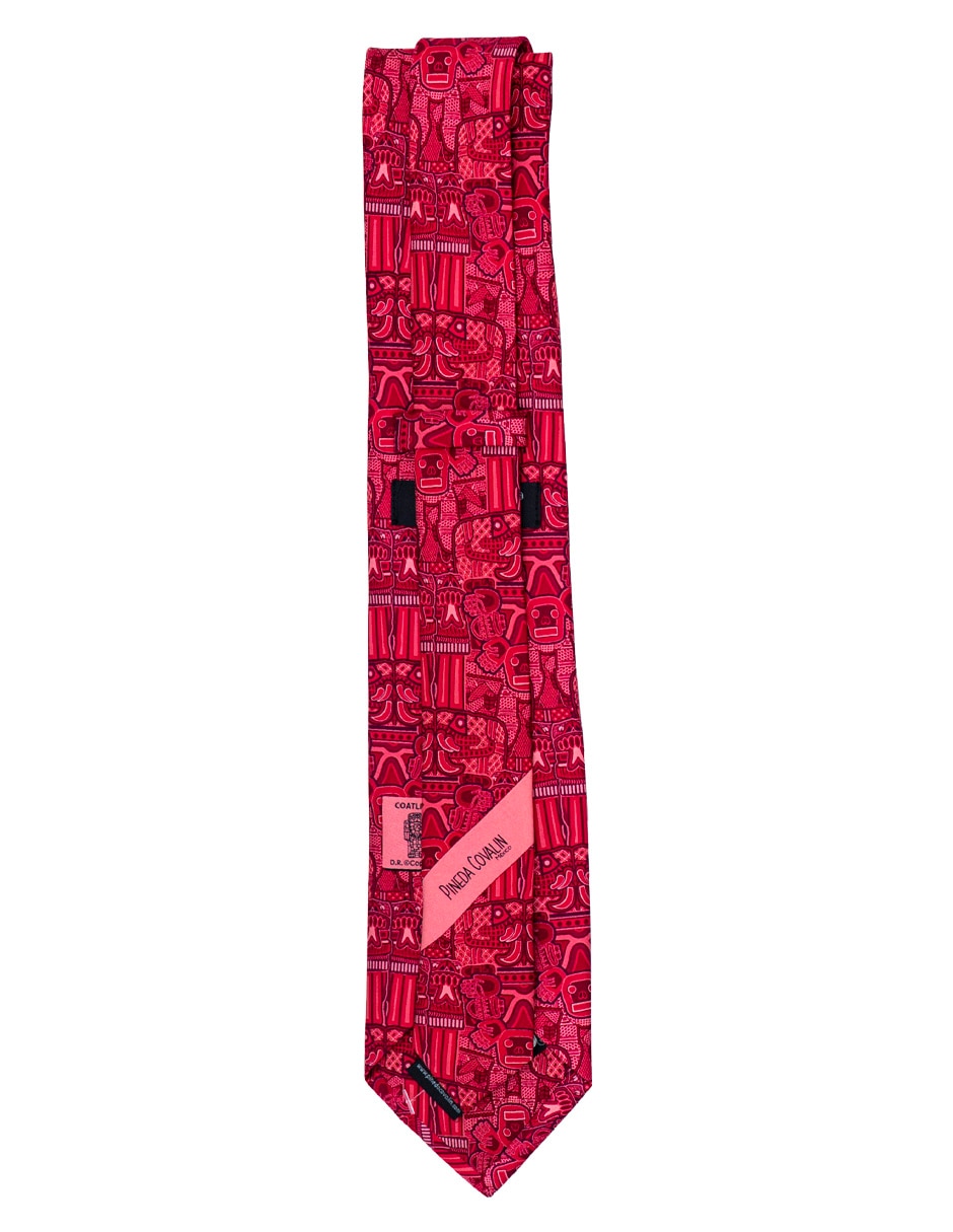 Corbata regular de seda estampado para hombre 3