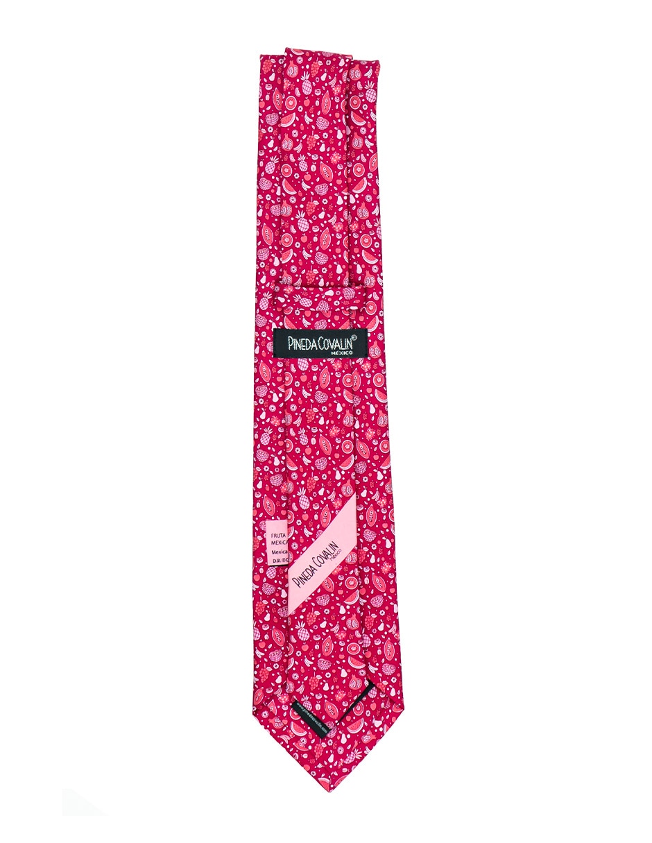 Corbata regular de seda estampado para hombre