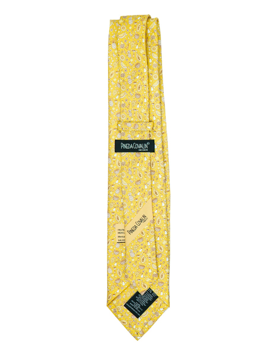 Corbata regular de seda estampado para hombre