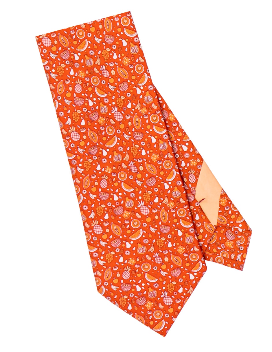 Corbata Pineda Covalin regular (6-8.5 cm) de seda estampado gráfico para hombre