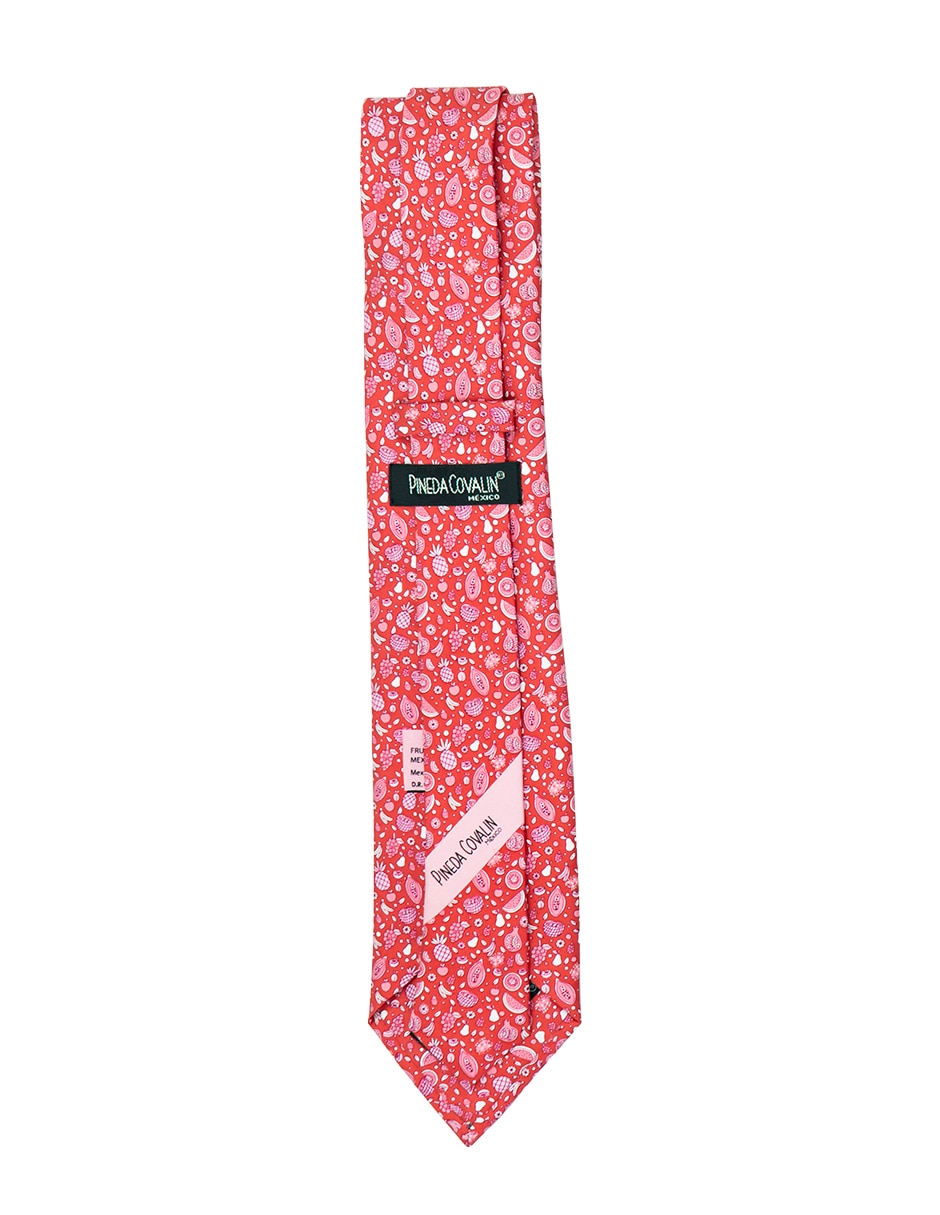 Corbata regular de seda estampado para hombre 3
