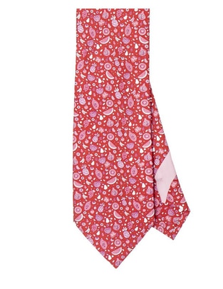 Corbata regular de seda estampado para hombre Corbata regular de seda estampado para hombre